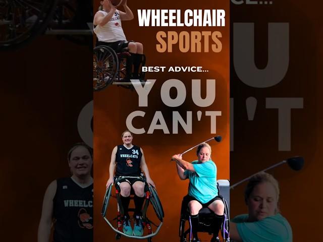 The Best Advice... You Can't! #wheelchairlife #wheelchairbasketball #wheelchairsport