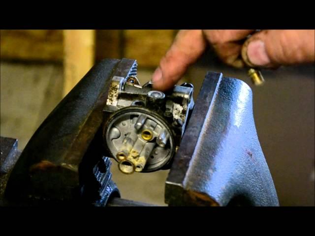 BRIGGS AND STRATTON WALBRO /  TECUMSEH CARBURETOR REPAIR / HOW TO REPLACE LEAKING FUEL NIPPLE