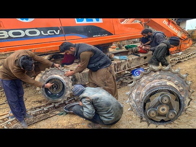 Awesome Restoration Of  Excavator Final Drive Assembly // Doosan Final Drive Oil Seal Replacement