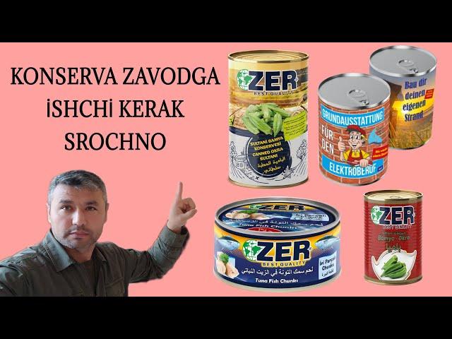 ИССИҚ ЖОЙДА ИШ БОР ЙИНГИЛ ИШ / İSH BOR KONSEVVA ZAVODDA YENGİL İSH