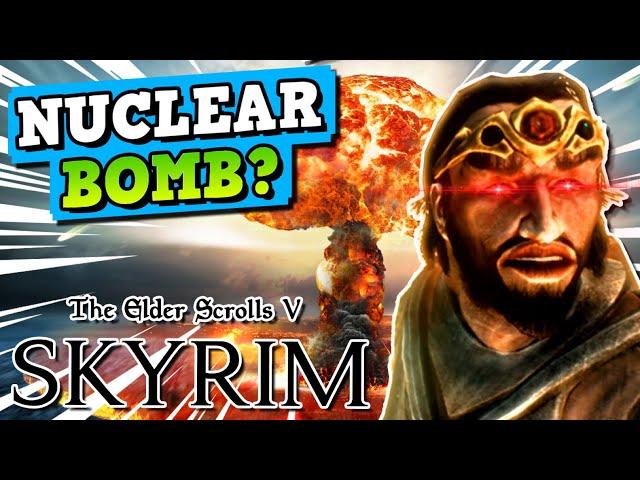 CAN YOU BEAT SKYRIM WITH A NUKE - How To Become A Nuclear Bomb In Skyrim???