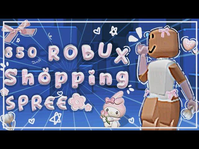 {650 Roblox shopping spree }#roblox》#robux》#shoppingspree》#recommended》#Secondvideo》¡!