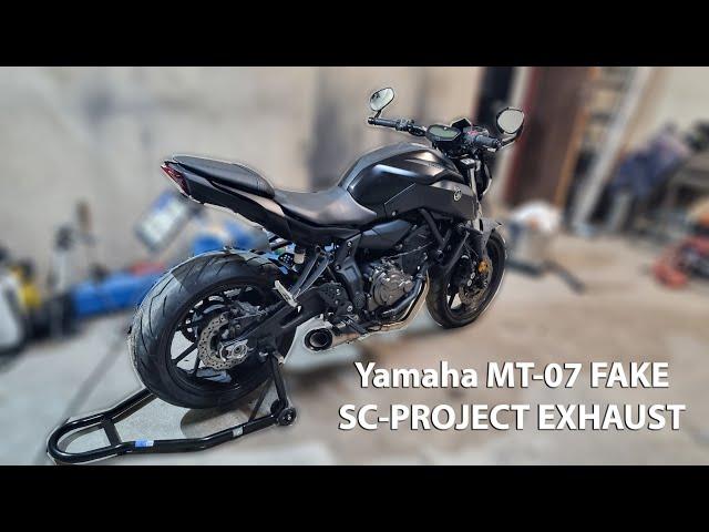 Yamaha MT-07 2018 sc-project full exhaust sound check