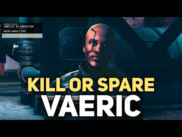 Kill or Spare Vaeric - Conflict of Conviction Quest - Starfield Shattered Space