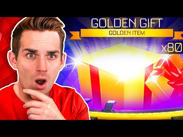 MASSIVE ROCKET LEAGUE GOLDEN DROP OPENING! *LUCKY* (80+ Golden Items)