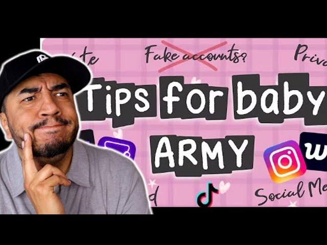 Dad react to Tips for Baby ARMY || Members Social Media, Weverse, Privacy, Streaming, and Voting