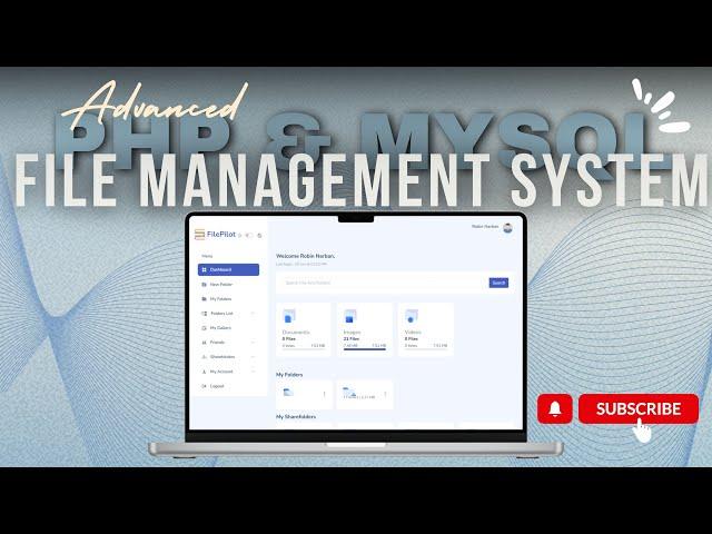 Advanced File Management System in PHP MySQL  || Robin Codes