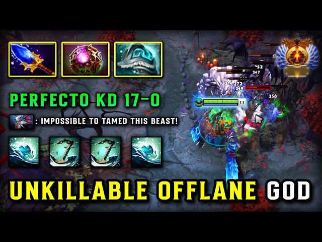 UNKILLABLE OFFLANE GOD Tidehunter Perfecto KD 17-0 With Aghs Scepter + OC Build | 7.38 DOTA 2