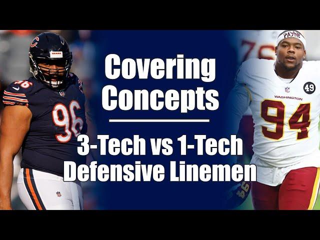 Covering Concepts: 3-Tech & 1-Tech Defensive Linemen