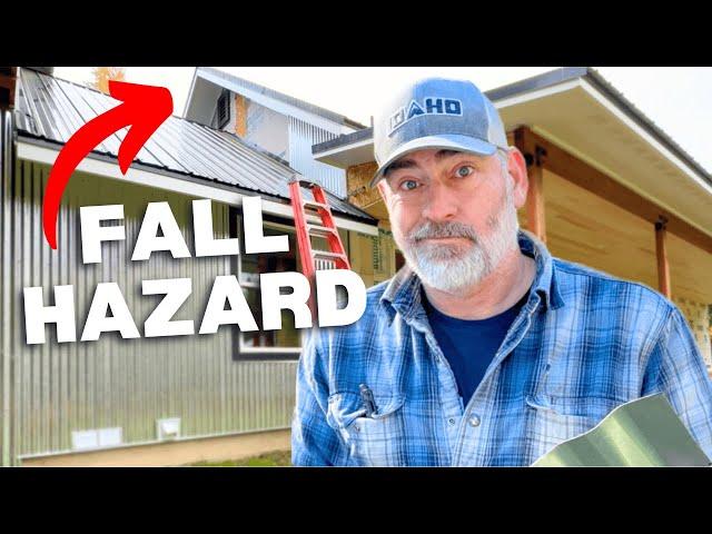 DANGEROUS Metal Siding Installation