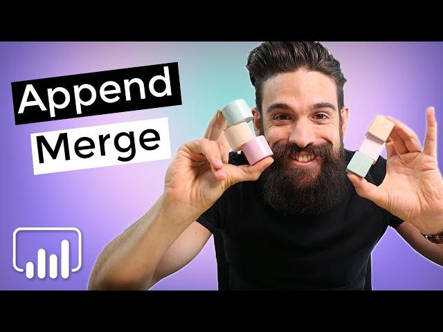 How to COMBINE DATA with MERGE and APPEND in Power BI