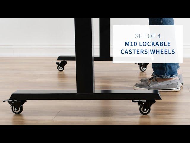 M10 Lockable Caster Wheels by VIVO