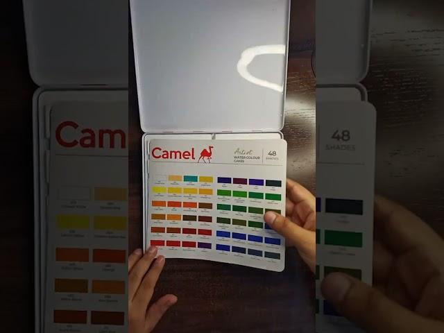 Unboxing Camel Artist Water Colour Cakes  #shorts #unboxing