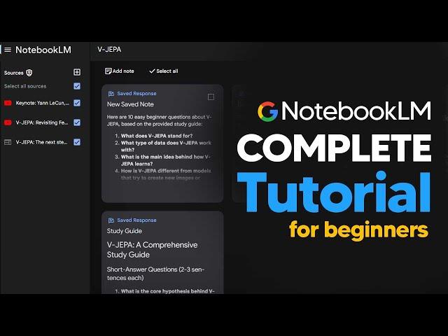 How To Use NotebookLM For Beginners In 2024 (NotebookLM Tutorial)