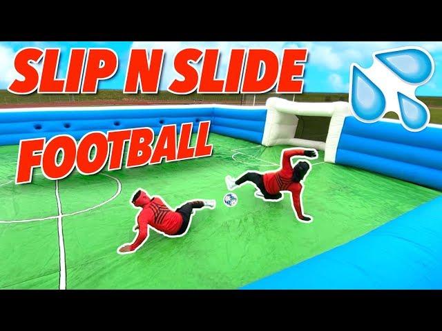 GIANT SLIP N SLIDE FOOTBALL! ️ | BILLY WINGROVE VS JEREMY LYNCH