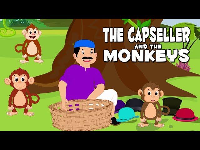 English Stories For Kids | The Cap Seller And The Monkeys | English Story Telling For Babies