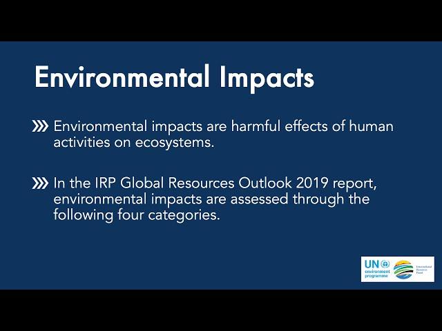 What are Environmental Impacts? - Resource Efficiency Dictionary