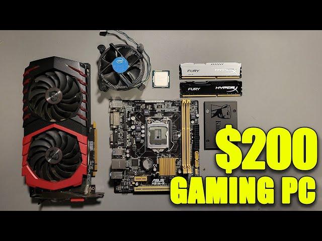 I7 4770 + RX 480 8GB | 200$ Budget Gaming PC Build | 4K