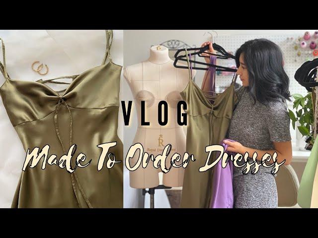 Sewing Made To Order Silk Dresses Vlog/ Shein Stole My Design!!