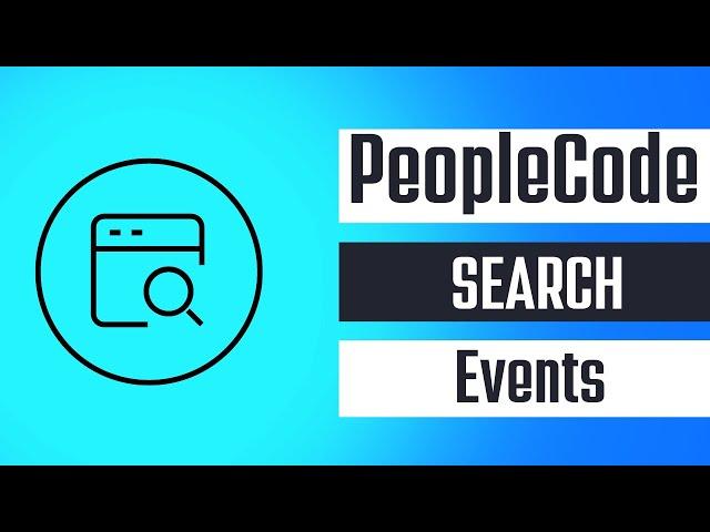 PeopleCode Search Events with Hands-ON Tutorial - Sameer Pravin Ranalkar