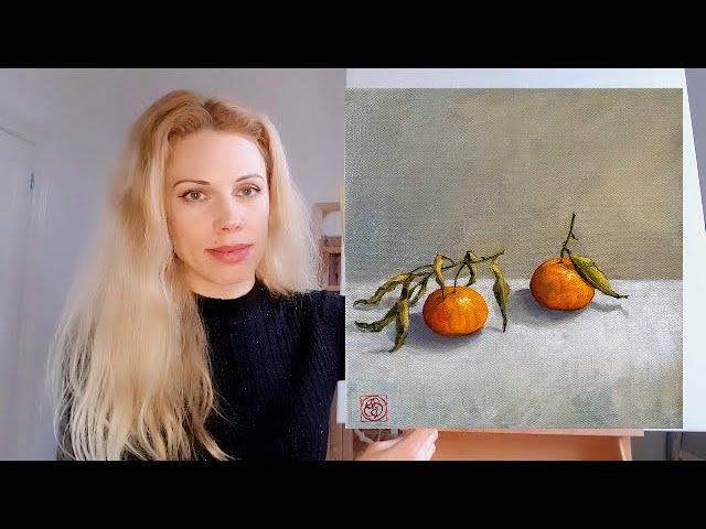 Oil Painting Tutorial Allaprima Tangerines