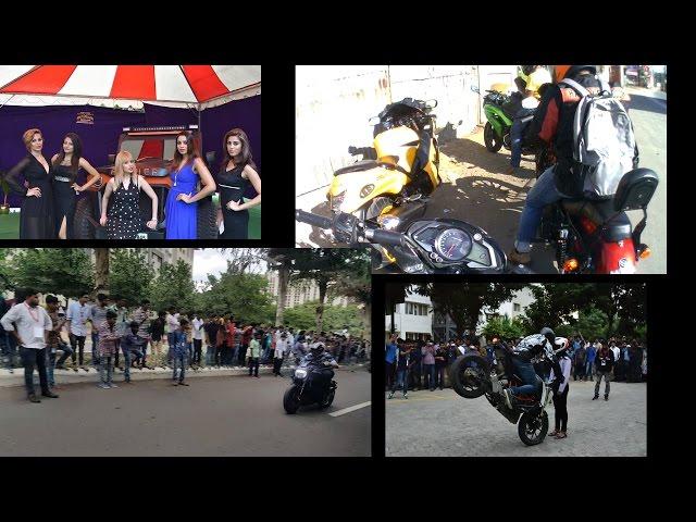 VIT UNIVERSITY AUTO EXPO RIDE ,SUPERBIKES (r1,hayabusa,aprilla,ducati etc),HOT GIRLS