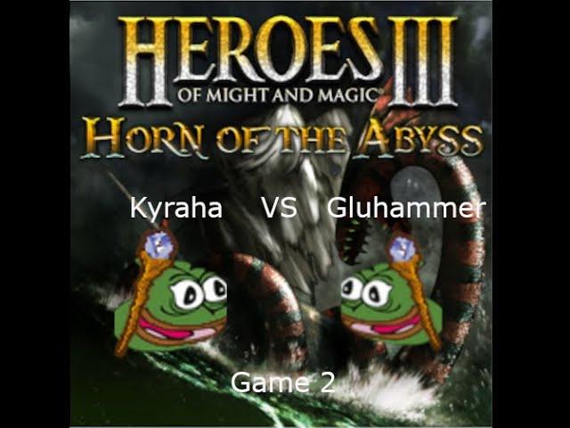 Heroes 3 Jo i, Kyraha vs Gluhammer series, game 2, really close and fun ff!
