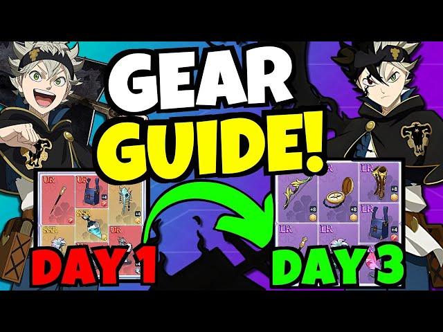 FASTEST GEAR PROGRESSION GUIDE - What to Farm! [Black Clover Mobile]