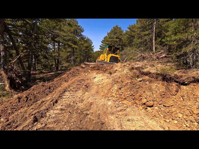 How Does the Legendary Tractor Caterpillar D7g Bulldozer Level the Road? #caterpillar #bulldozer