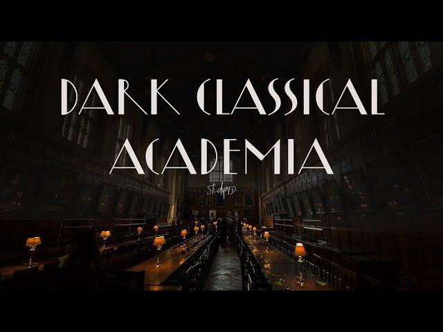 You're Studying at an Oxford Library at Night  | Dark Classical Academia