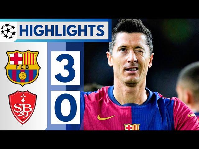 Barcelona vs Brest 3-0 | All GOALS & HIGHLIGHTS || UEFA Champions League!