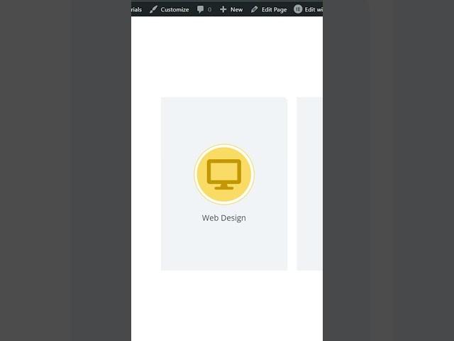 Service card hover animation in Elementor #shorts
