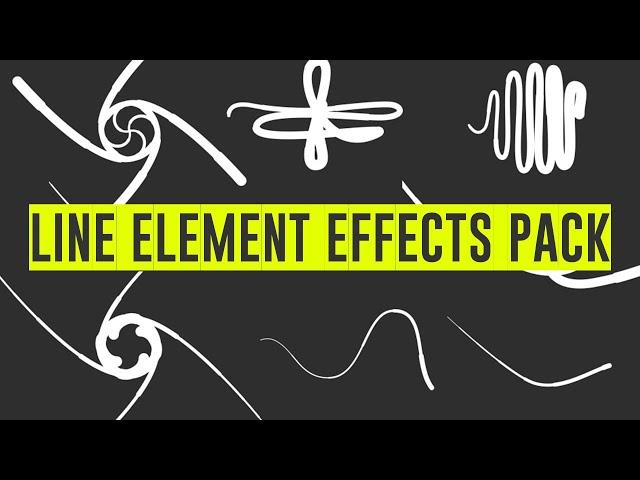 Green screen line element effects pack - Copyright free