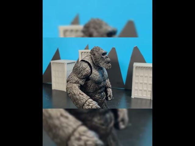 Godzilla vs Kong #stopmotion #battle #godzilla #godzillaxkongthenewempire #godzillakong #kaiju