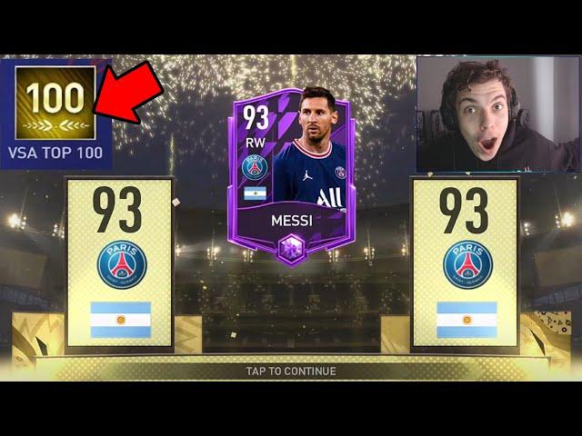 МОЙ ЛУЧШИЙ PACK OPENING !! НАГРАДЫ ЗА ТОP-100 VSA/H2H // FIFA MOBILE 22