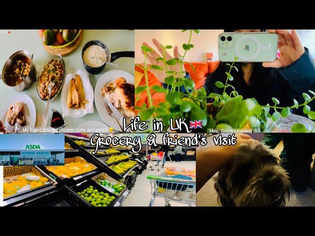  day in the life uk, drive with me, grocery & friend’s visit  | silent vlog