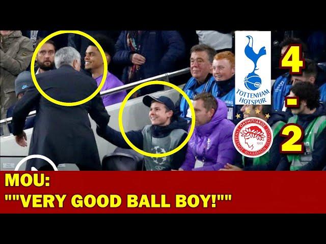 Mourinho Praises Ball Boy for giving the Ball fast for Tottenham to Score