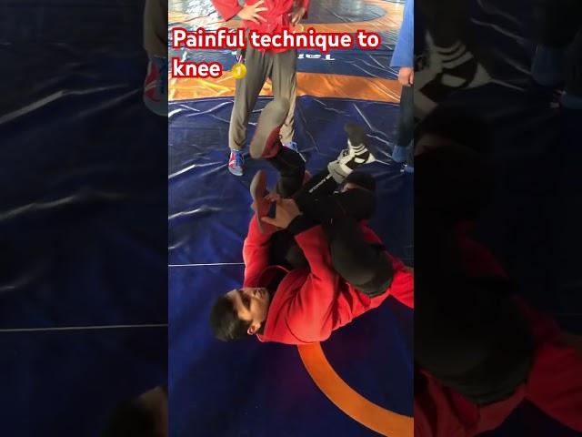 Painful technique to knee. Болевой прием на колено! SAMBO #борьба #самбо #узбекистан #wrestler