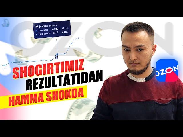 Ozonda Daxshatli pul topishni boshlagan Shogirtimiz! 2000$ lik ishidan vos kechdi! OZON BIZNES