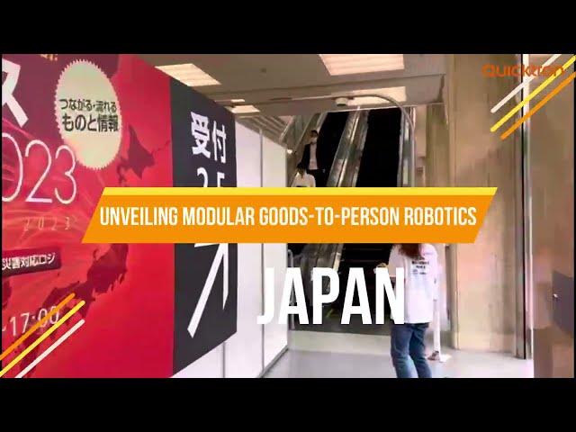 Quicktron Robotics showcasing warehouse automation systems at Asia Seamless Logistics Forum Japan