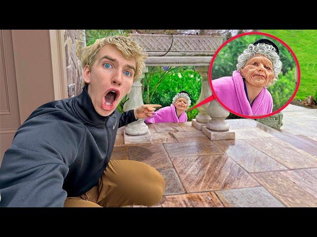 REVEALING SCARY OLD LADY'S TRUE IDENTITY!! *CAUGHT*