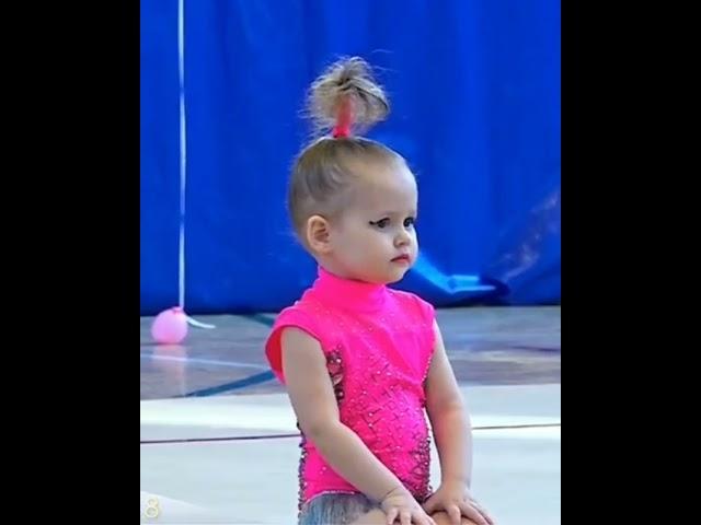 funny  cute little girl gymnastic #shorts #gymnastics #acrobatics #гимнастический #gimnastică