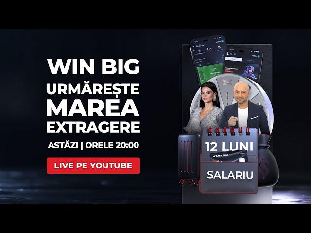 Marea Extragere Live WIN BIG - 300.000 lei Salarii și Vacanțe de 50.000 Lei