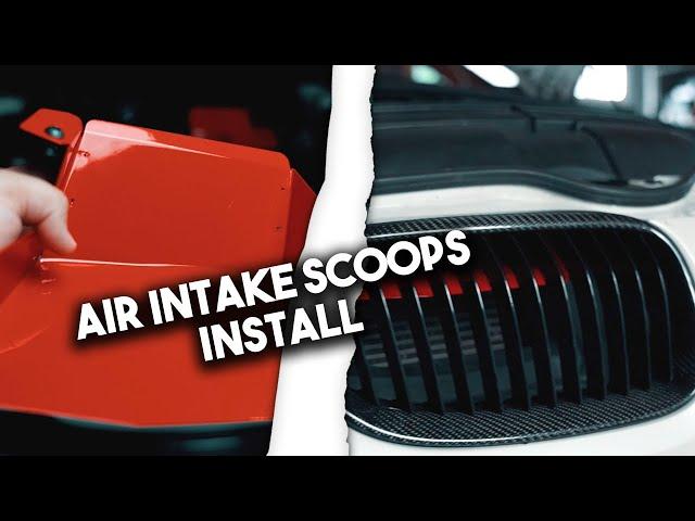 E92 335is 1VP Air Intake Scoops Install