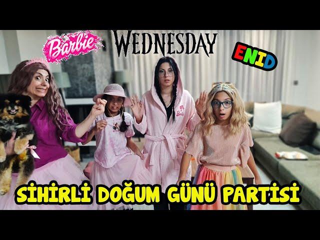 BARBIE , WEDNESDAY VE ENID'İ DONDURDU !!! | SİHİRLİ DOĞUM GÜNÜ PARTİSİ | EYLÜL LAL