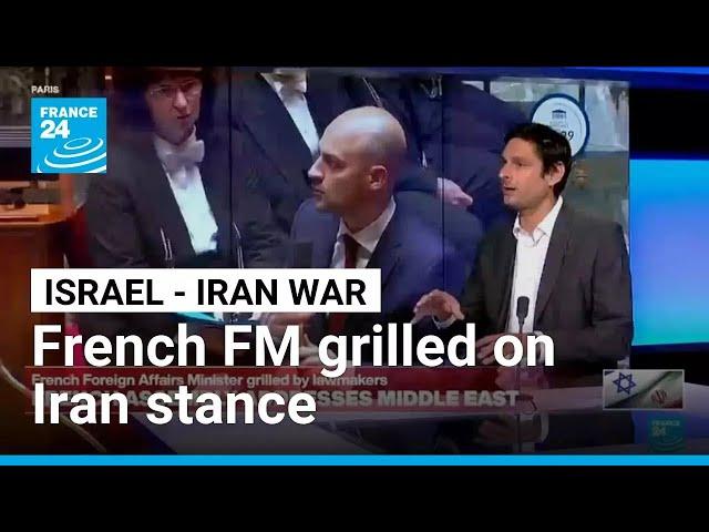 ‘No military solution’ to Iran’s nuclear ambitions, says French FM • FRANCE 24 English