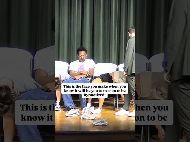 The face you make when you know you are next! #hypnosis #funny #shorts #comedy #lol