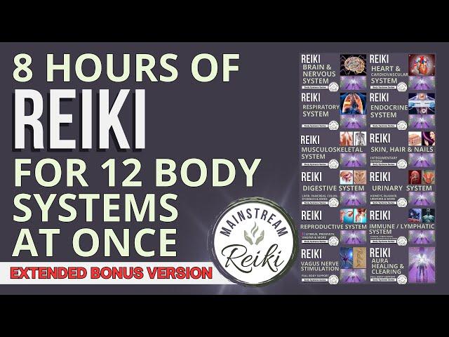 8-Hour Reiki Session  Full Body - 12 Body Systems - Perfect for Sleeping or Working