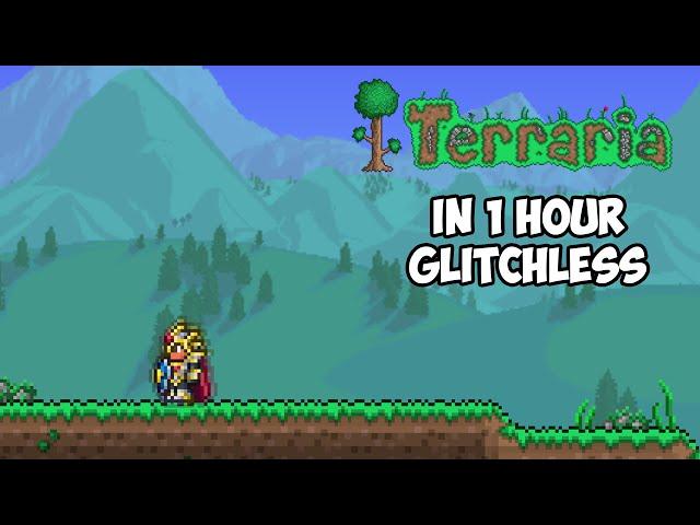 The First Terraria Moon Lord Speedrun In Under 1 Hour! (Moon lord NMA, Random Seed)