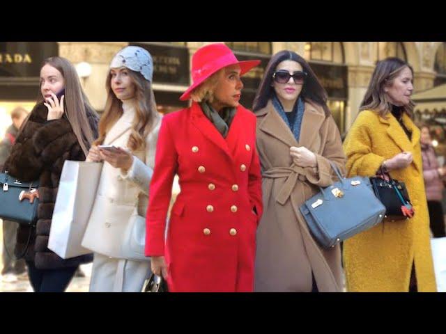 February 2025 Milan Street StyleClassy Coats Fashion:Luxury Elegant Outfits #vogue #vanityfair